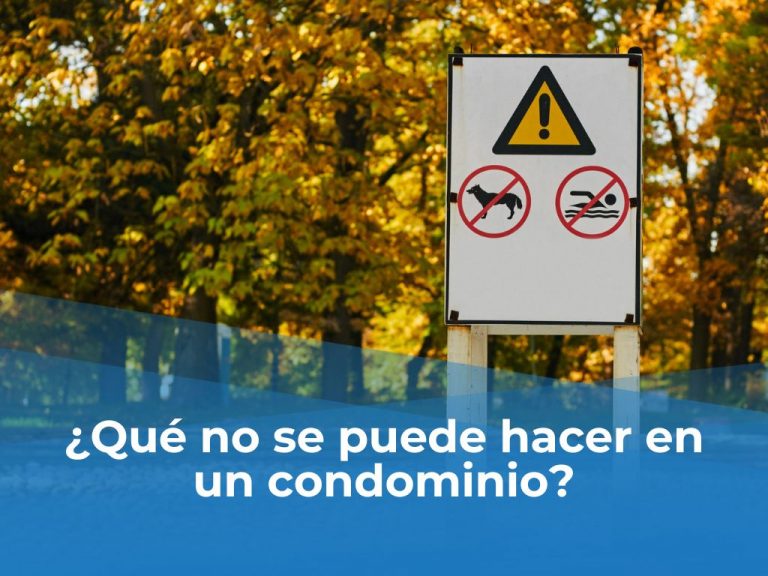 ¿Que no se puede hacer en un condominio?