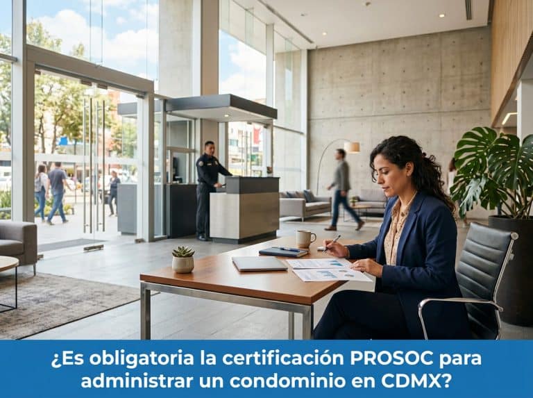 es obligatoria la certificación prosoc para administrar un condominio en cdmx